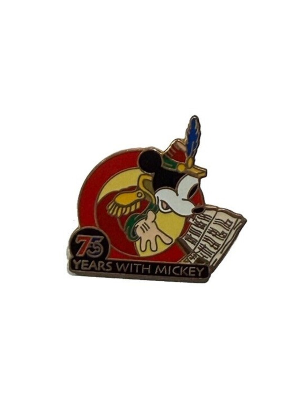 Vintage Disney Pin, 2003, Mickey Mouse Bandleader, 75 Years W Mickey, P&P 49685